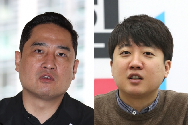 강용석 변호사(사진 왼쪽), 이준석 국민의힘 대표. 연합뉴스