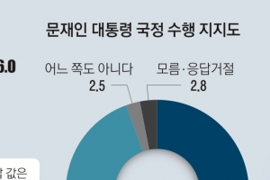 文 긍정평가 40.2%…임기 5년차 ‘선전’, 부정평가 54.5%…18~29세 64.6% 최고