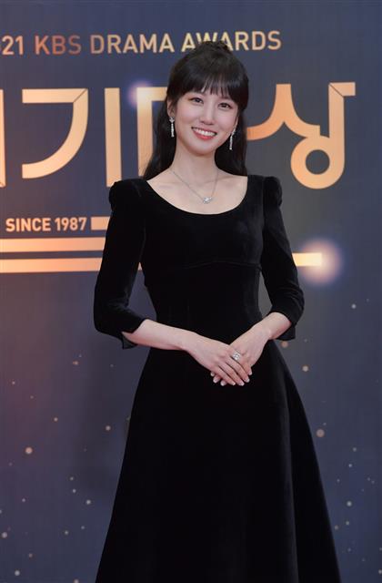 배우 박은빈이  31일 온라인으로 진행된 ‘2021 KBS 연기대상’에 참석해 포즈를 취하고 있다. 2021.12.31<br>KBS 제공