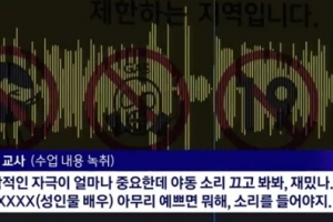 “야동 소리 끄면 재미 없어”...음담패설 일삼은 고교 교사