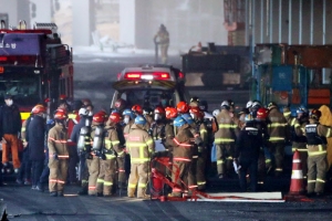 평택 냉동창고 화재현장 실종 소방관 3명 모두 사망(종합)