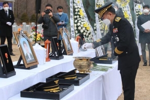평택화재 순직소방관들 대전현충원 영면