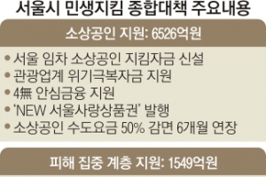 서울시, 골목사장 50만명에 현금 100만원씩… 1조원 무이자 대출