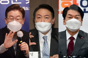 “이재명 34% vs 윤석열 33% 초박빙 승부… 안철수…