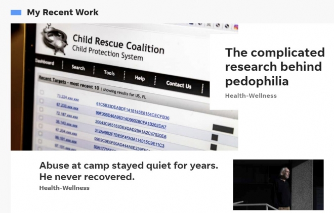 지난 10일(현지시간) USA투데이 홈페이지에 게재된 ‘소아성애 이면의 복잡한 연구’ 기사. USA투데이 홈페이지 캡처