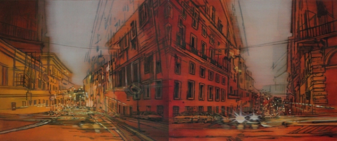 정미정 The time in between 60x145.4cm Oil on canvas