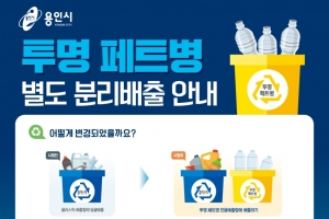 용인시, 공동주택 대상 ‘투명페트병 분리배출 경진대회’ 연다