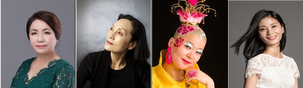 왼쪽부터 윤덕경 서원대 명예교수, 양성옥 중요무형문화재 제92호 태평무 보유자, 안은미 안은미컴퍼니 예술감독, 강수진 국립발레단 단장 겸 예술감독.