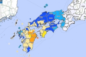 일본 규슈 동쪽 해상서 규모 6.6 지진…“쓰나미 우려 없어”