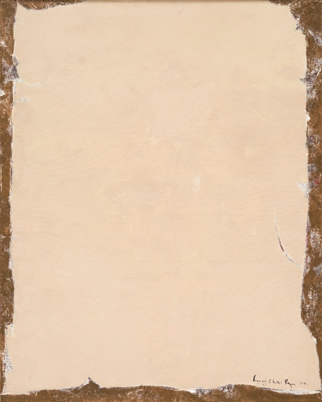류경채, 나무아미타불 77-3 (Namo Amitabha 77-3), 1977, 캔버스에 유채, 162x130cm. 학고재갤러리 제공