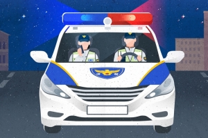 ‘머리 다친 아기’ 발동동…경찰, 20분 거리 5분 만에 내달렸다