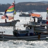 “여수 풍력발전단지, 황금어장 침탈”… 고깃배 400척 해상 시위