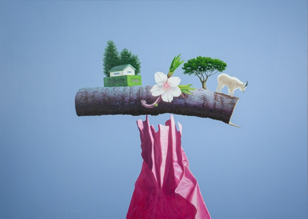 김재종, 공존-소멸 하는 것들을 위한 65.2x90.9cm oil on canvas