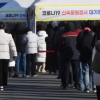 [서울포토]코로나 검사 대기하는 시민들
