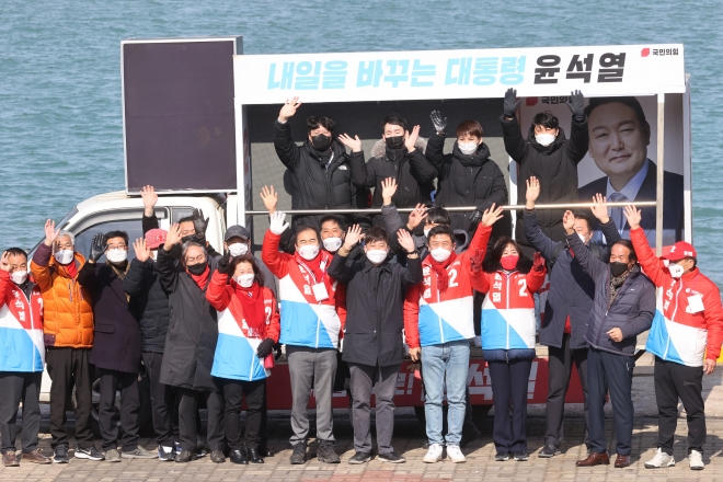 이준석, 신안 흑산도서 윤석열 지지 호소