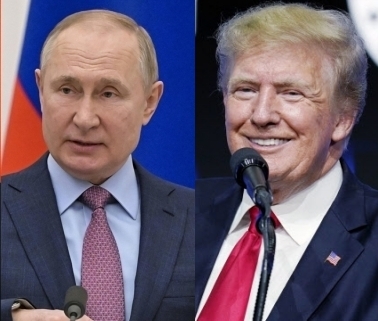 블라디미르 푸틴(왼쪽) 러시아 대통령과 도널드 트럼프 전 미국 대통령. 2022.02.23 AP 연합뉴스