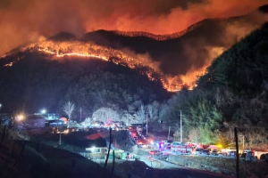 합천·고령 대규모 산불… 축구장 280배 산림 불타