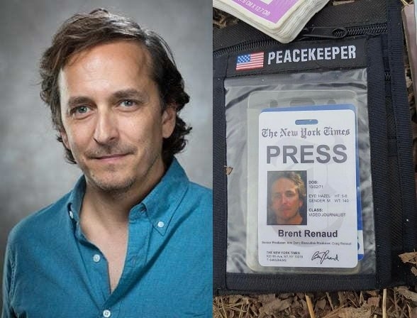 지난 13일 이르핀에서 총격을 받고 사망한 르노 기자는 첫 미국 언론인 희생자였다.