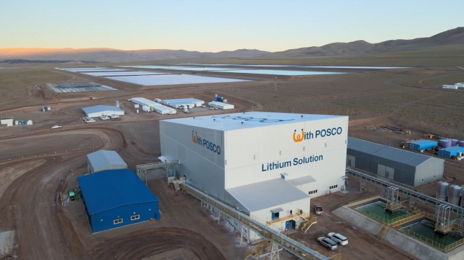 포스코그룹의 아르헨티나 리튬 생산 공장 및 염수저장시설. 포스코그룹 제공