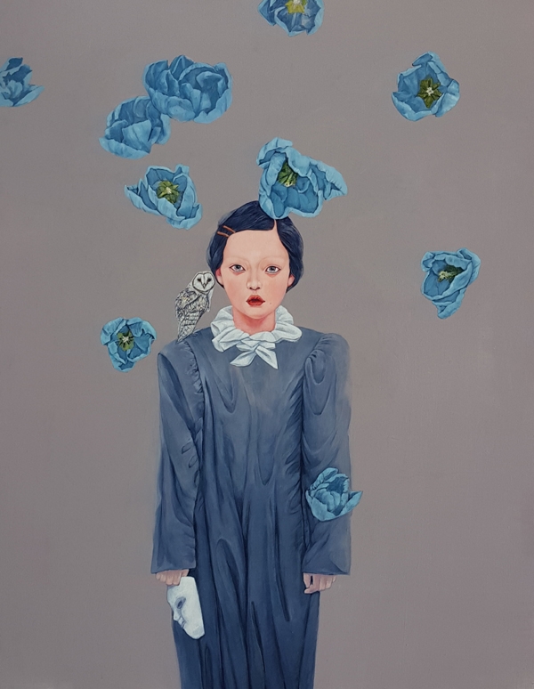 김경자,홍몽,117x91cm,Acrylic on panel,2022