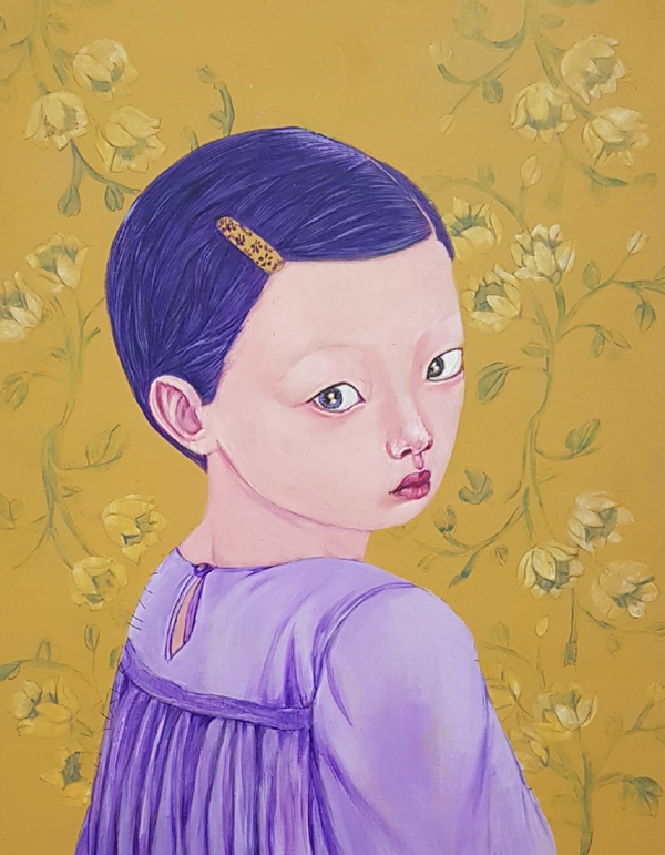 김경자,홍몽,32x41cm,Acrylic on panel,2022