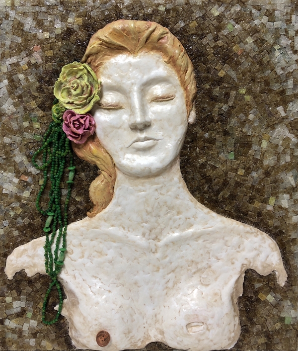 이예선 금수저를 낳다 46x53cm 혼합매체에 밥알 2021