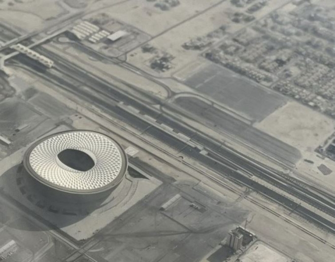 NYT 타리크 판자 기자가 찍은 카타르 경기장 주변 모습