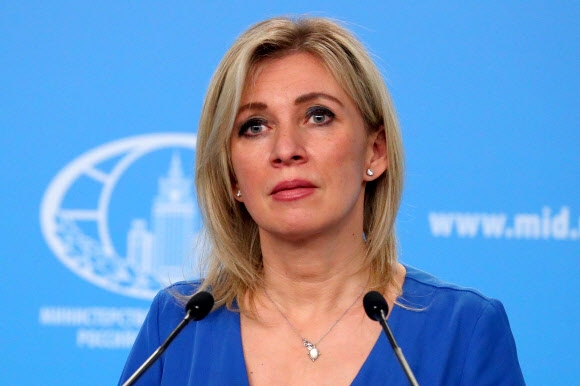 마리야 자하로바 러시아 외무부 대변인. 타스 연합뉴스