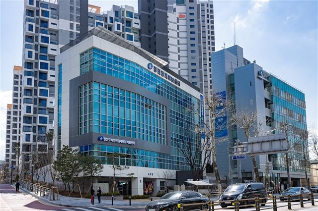 서울 광진구가 스타트업을 육성·지원하기 위해 개관한 ‘광진경제허브센터’ 전경.  광진구 제공