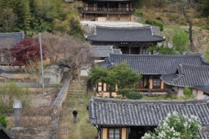 툇마루 오르니 봄 담은 수묵화… 한여름 꽃단장 얼마나 고울까