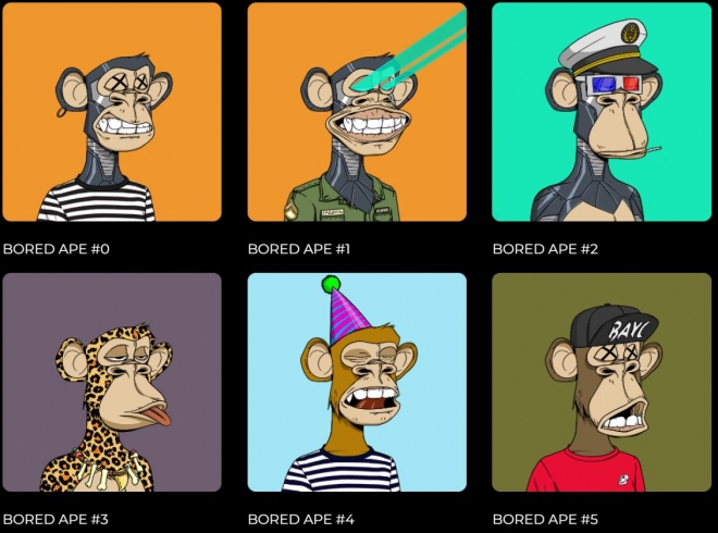 ‘지루한 원숭이들의 요트클럽’(Bored Ape Yacht Club·BAYC) 홈페이지 캡처 2022.05.02