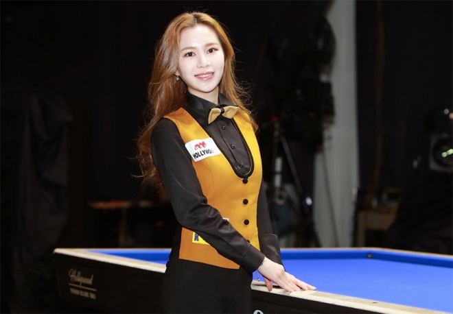 국내 여자당구 아마추어 랭킹 1위 김진아.