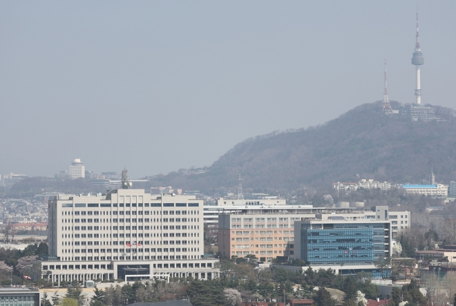 대통령 집무실이 이전될 서울 용산구 국방부 청사 모습