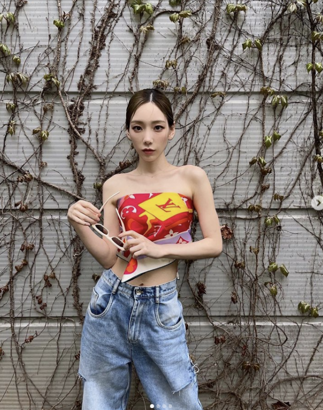 여성 그룹 소녀시대의 리더 태연. 인스타그램