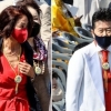 “머리 끝부터 발 끝까지 빨간색”…김부선·태진아 취임식 패션