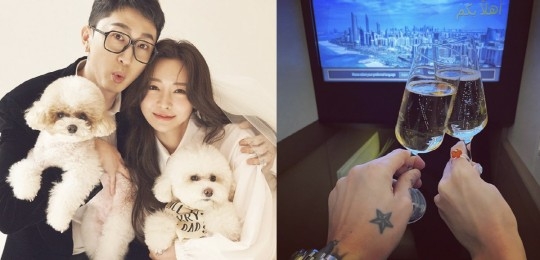 가수 슬리피가 결혼 후 한달 만에 신혼여행을 떠났다. SNS 캡처