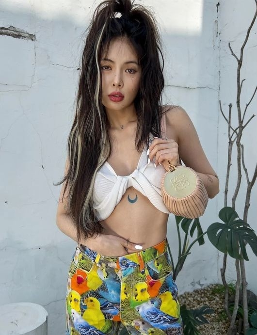 가수 현아가 파격적인 타투를 이어갔다. SNS 캡처