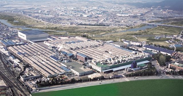 전남 함평 빛그린산단으로 이전이 예정된 금호타이어 광주공장 전경.