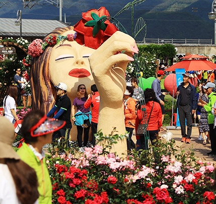 사진은 2019년 열린 곡성세계장미축제 모습. 곡성군 제공.