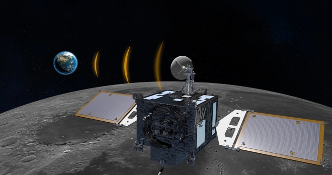 한국형 달 탐사선 ‘다누리’ 호 가상도 한국항공우주연구원 제공
