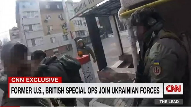 그는 우크라이나 장병들의 항전 의지에 존경심을 드러냈다. / CNN 방송 캡처