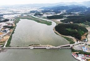 경남 고성군 마동호 주변 전경 