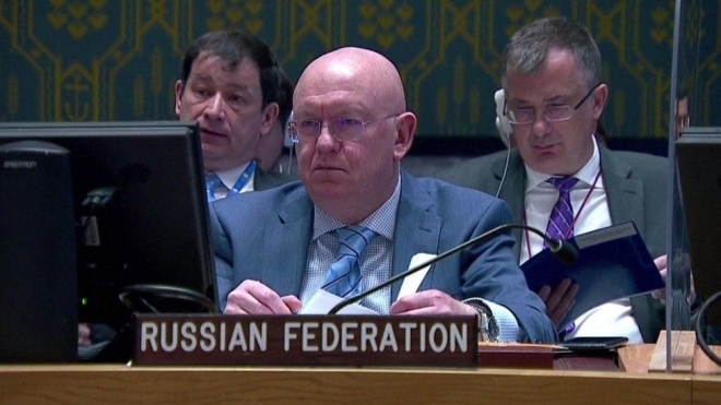 바실리 네벤치아 유엔 주재 러시아 대사. AFP 자료사진