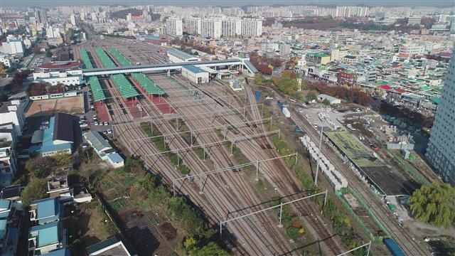 1조원대 광주역 도시재생 뉴딜사업이 ‘달빛고속철도 광주역 경유’ 방침에 따라 차질을 빚고 있다. 사진은 광주역 전경. 광주시 제공