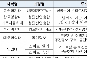 전문대학 ‘마이스터대’ 8개교 인가