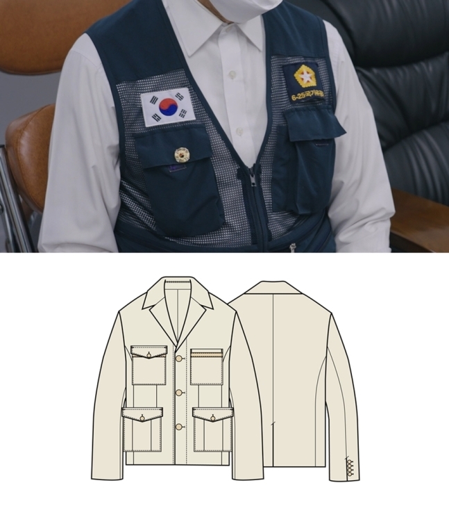 6·25 참전용사의 여름단체복(위)과 새 제복 디자인. 국가보훈처 제공