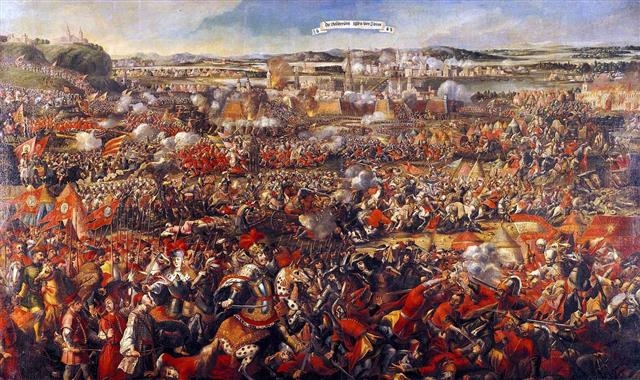 아래 사진은 1683년 오스만제국 군대가 오스트리아의 빈을 포위 공격한 ‘제2차 빈 공방전’을 묘사한 그림. 오스만제국은 이 전투에서 패배하며 서유럽 진출을 포기해야 했다. 휴머니스트 제공