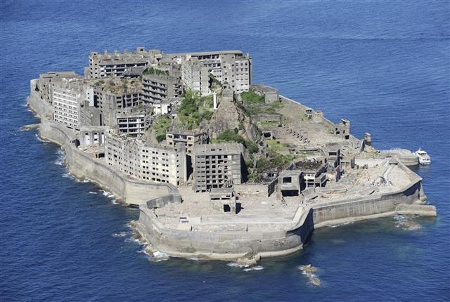 1940년대 조선인이 강제 노역을 했던 미쓰비시 해저 탄광이 있던 일본 나가사키현 나가사키시 하시마섬(일명 군함도). 도쿄 교도 연합뉴스