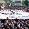 폭염에도 민주노총 5만명 집결…尹정부 출범 후 첫 대규모 집회 개최