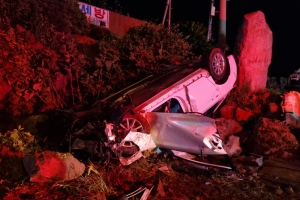 제주서 정원 초과 7명 탄 렌터카 전복…3명 사망·4명 중상